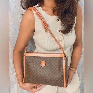 Vintage CELINE Macadam clutch crossbody